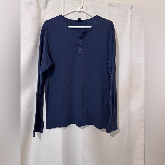 Men's Navy Long Sleeve Aether Shirt - Picture 4 of 6